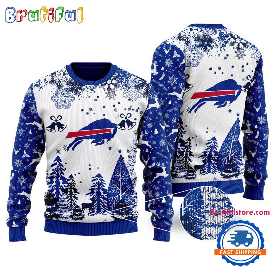 Sportswearmerch Buffalo Bills NFL Xmas Tree Christmas Sweater For Fan