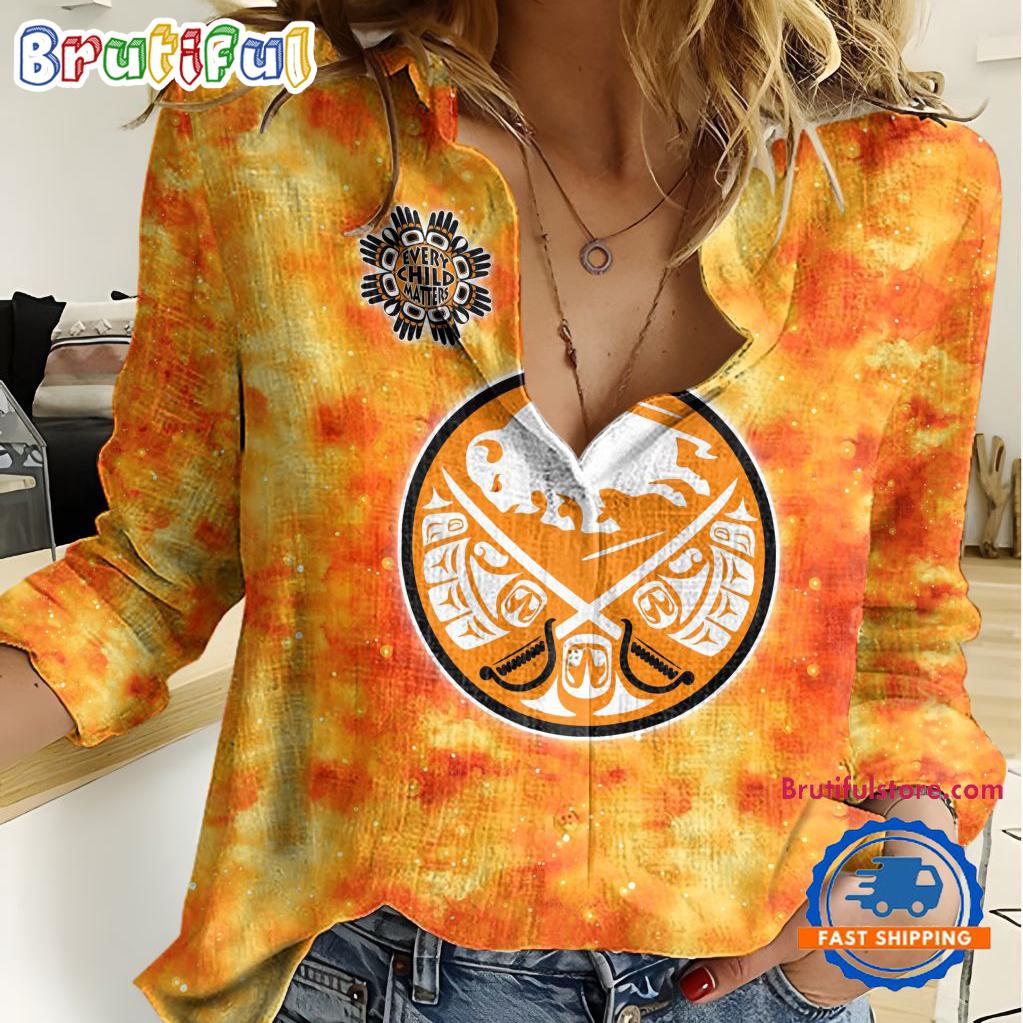Sportswearmerch Buffalo Sabres NHL Hockey Women's Casual Shirt For Fan