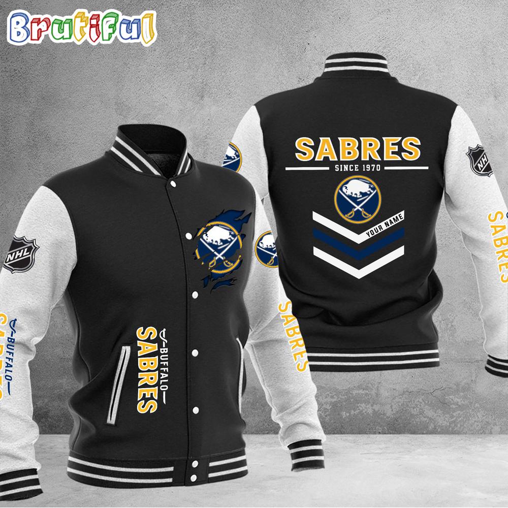 Sportswearmerch Buffalo Sabres NHL Personalized Baseball Jacket For Fan