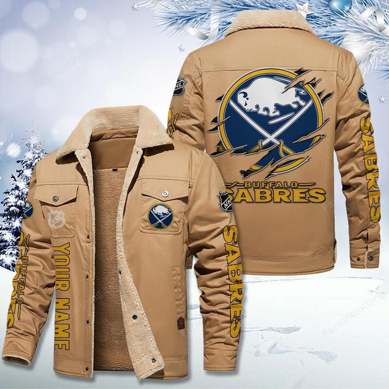 Sportswearmerch Buffalo Sabres NHL Personalized Cotton Jacket For Fan