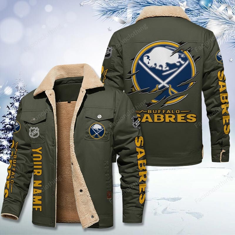 Sportswearmerch Buffalo Sabres NHL Personalized Cotton Jacket For Fan