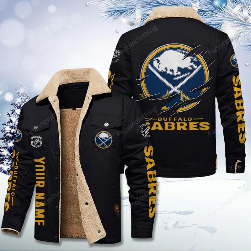 Sportswearmerch Buffalo Sabres NHL Personalized Cotton Jacket For Fan