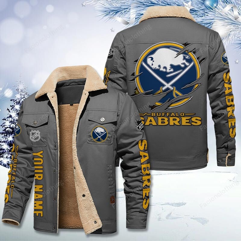Sportswearmerch Buffalo Sabres NHL Personalized Cotton Jacket For Fan