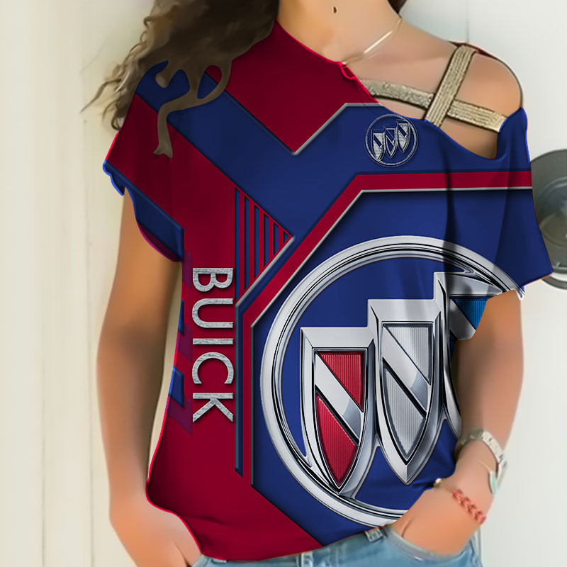 Sportswearmerch Buick Car Personalized Fashion Strapless Short Sleeve For Fan