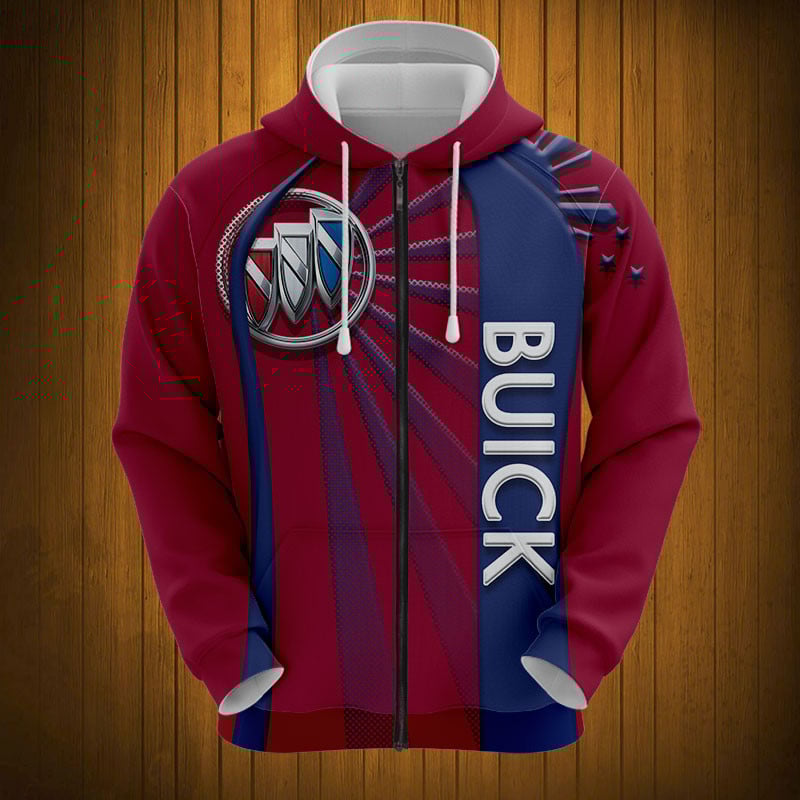 Sportswearmerch Buick Car Personalized Fashion Zip Hoodie For Fan