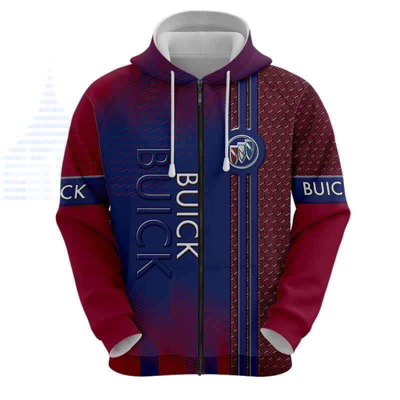 Sportswearmerch Buick Car Personalized Fashion Zip Hoodie For Fan