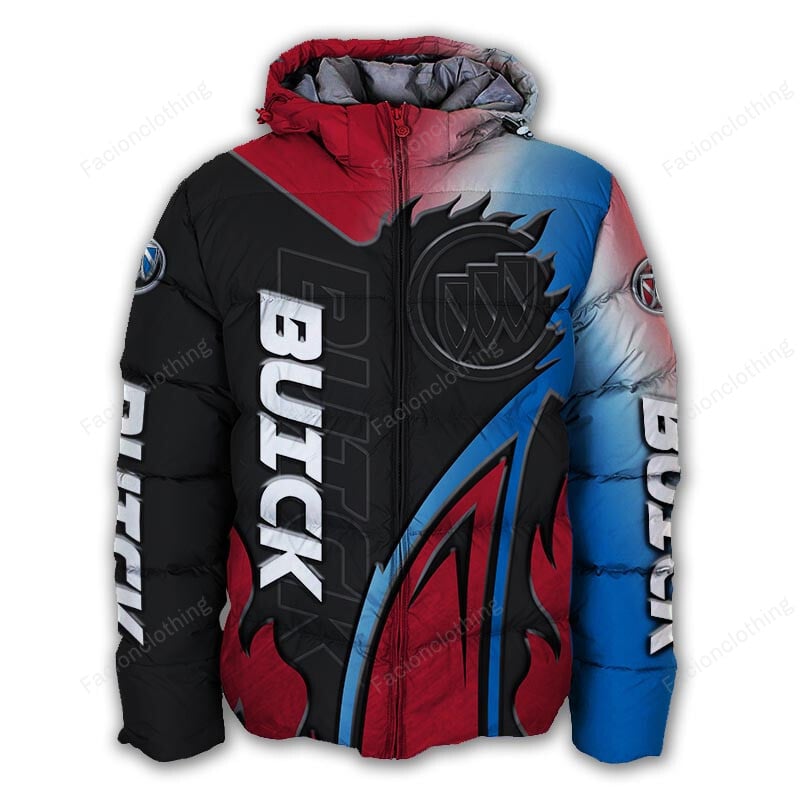 Sportswearmerch Buick Car Personalized Puffer Jacket For Fan