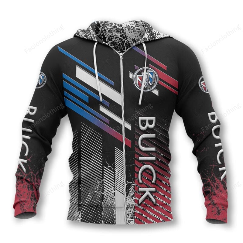 Sportswearmerch Buick Car Personalized Zip Hoodie For Fan