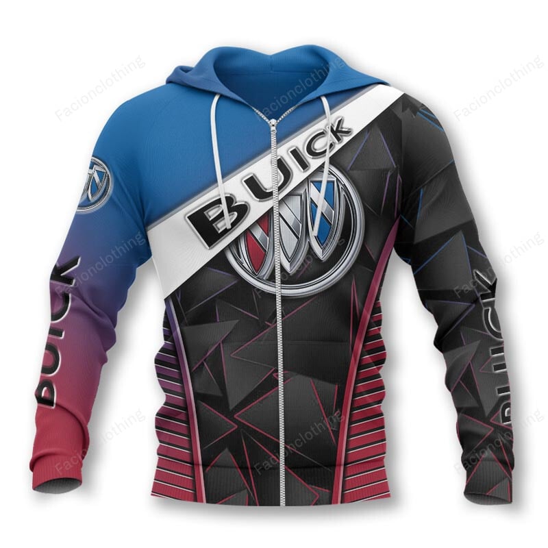 Sportswearmerch Buick Car Personalized Zip Hoodie For Fan