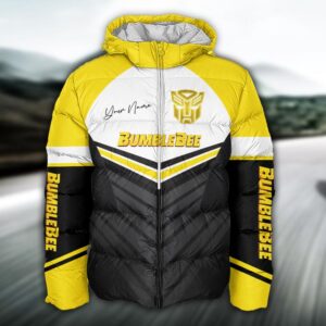 Sportswearmerch Bumblebee Car Puffer Jacket For Fan