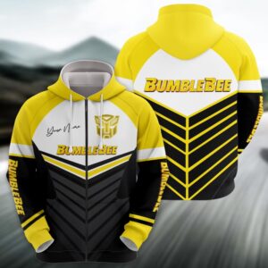 Sportswearmerch Bumblebee Car Zip Hoodie For Fan