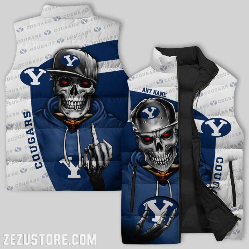 Sportswearmerch BYU Cougars NCAA Sleeveless Puffer Jacket For Fans