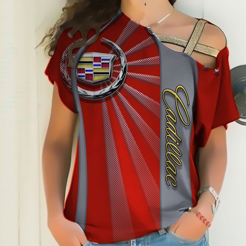Sportswearmerch Cadillac Car Personalized Fashion Strapless Short Sleeve For Fan
