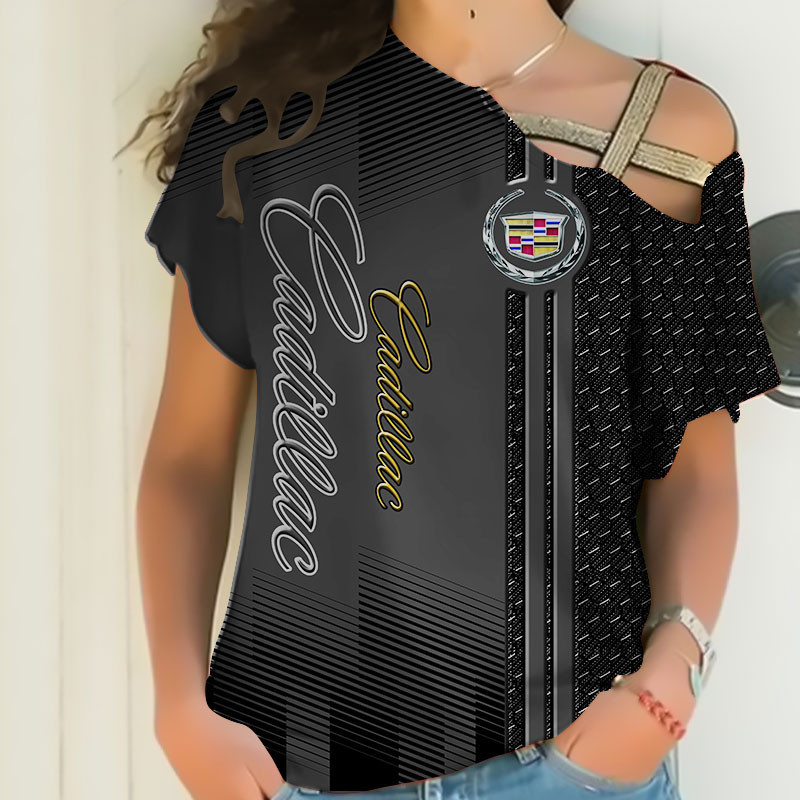 Sportswearmerch Cadillac Car Personalized Fashion Strapless Short Sleeve For Fan