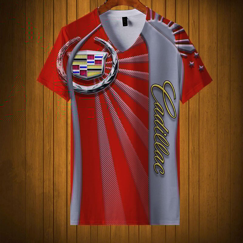Sportswearmerch Cadillac Car Personalized Fashion V-neck Women T-shirt For Fan