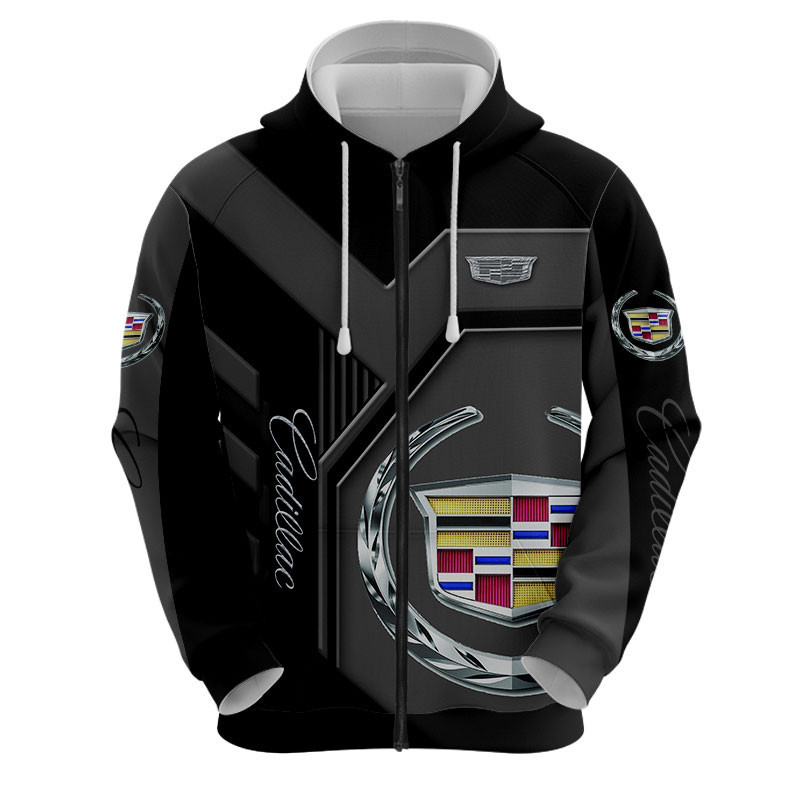 Sportswearmerch Cadillac Car Personalized Fashion Zip Hoodie For Fan