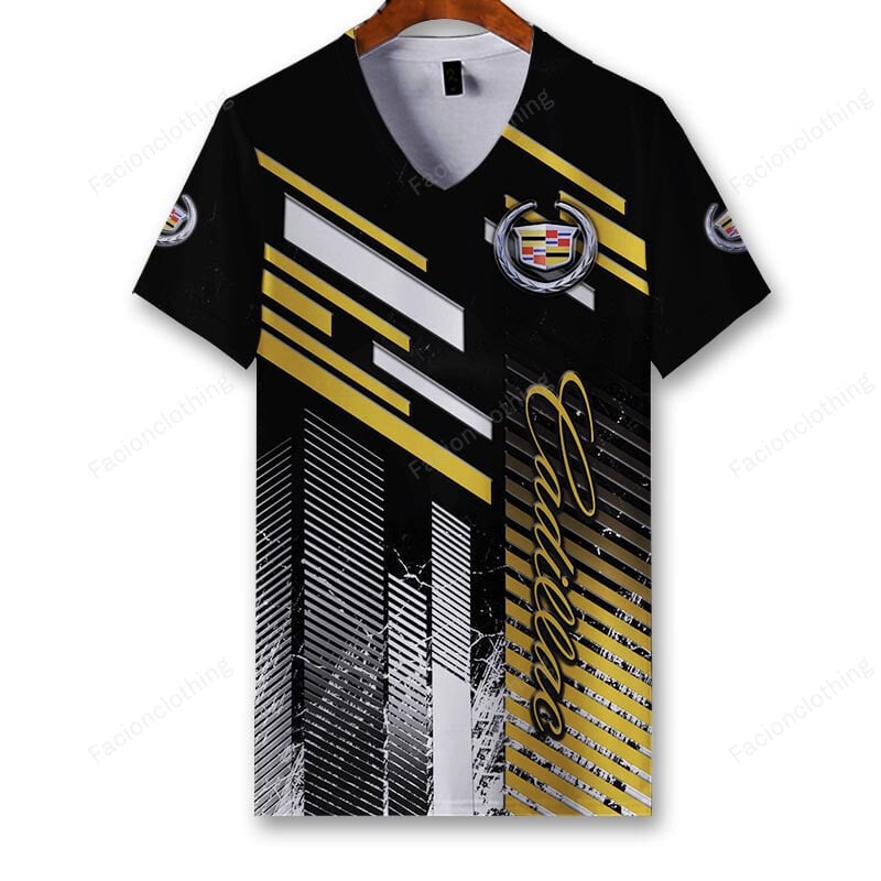 Sportswearmerch Cadillac Car Personalized V-neck Women T-shirt For Fan