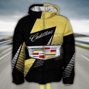 Sportswearmerch Cadillac Car Puffer Jacket For Fan