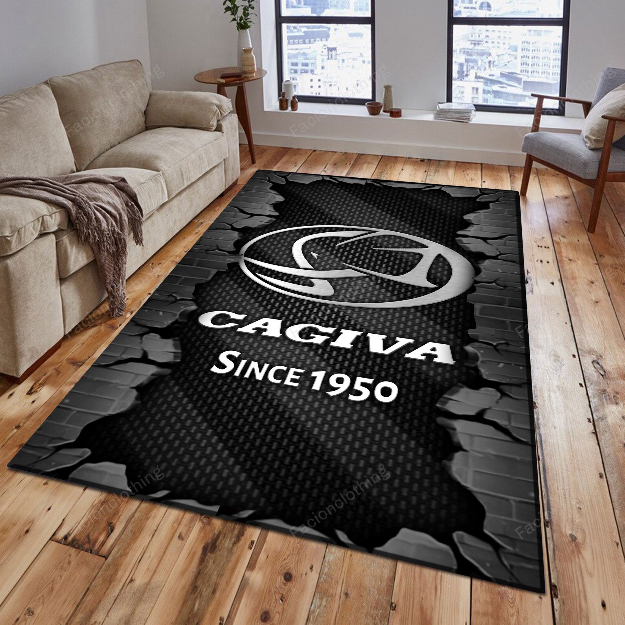 Sportswearmerch Cagiva Car Personalized Rug For Fan
