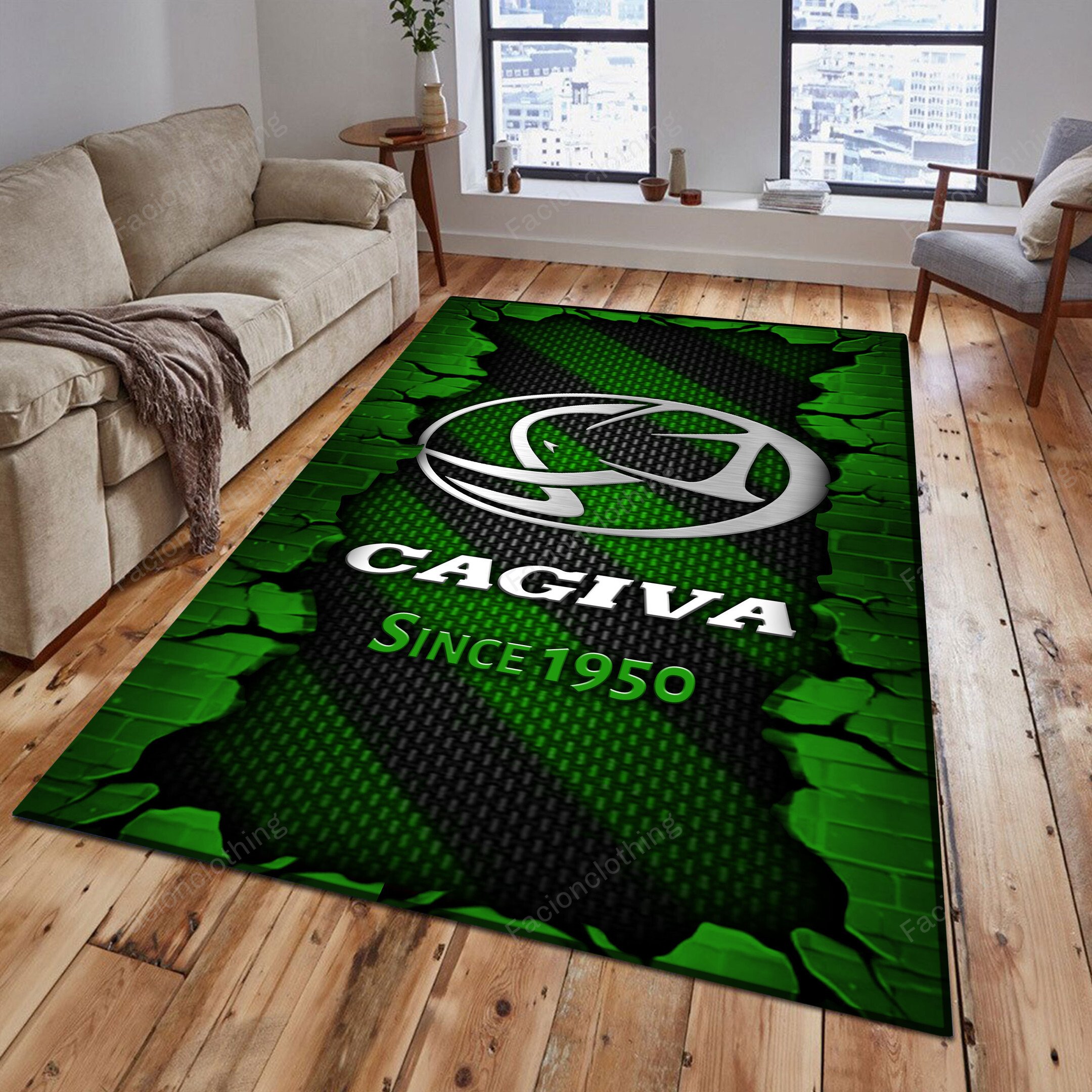 Sportswearmerch Cagiva Car Personalized Rug For Fan