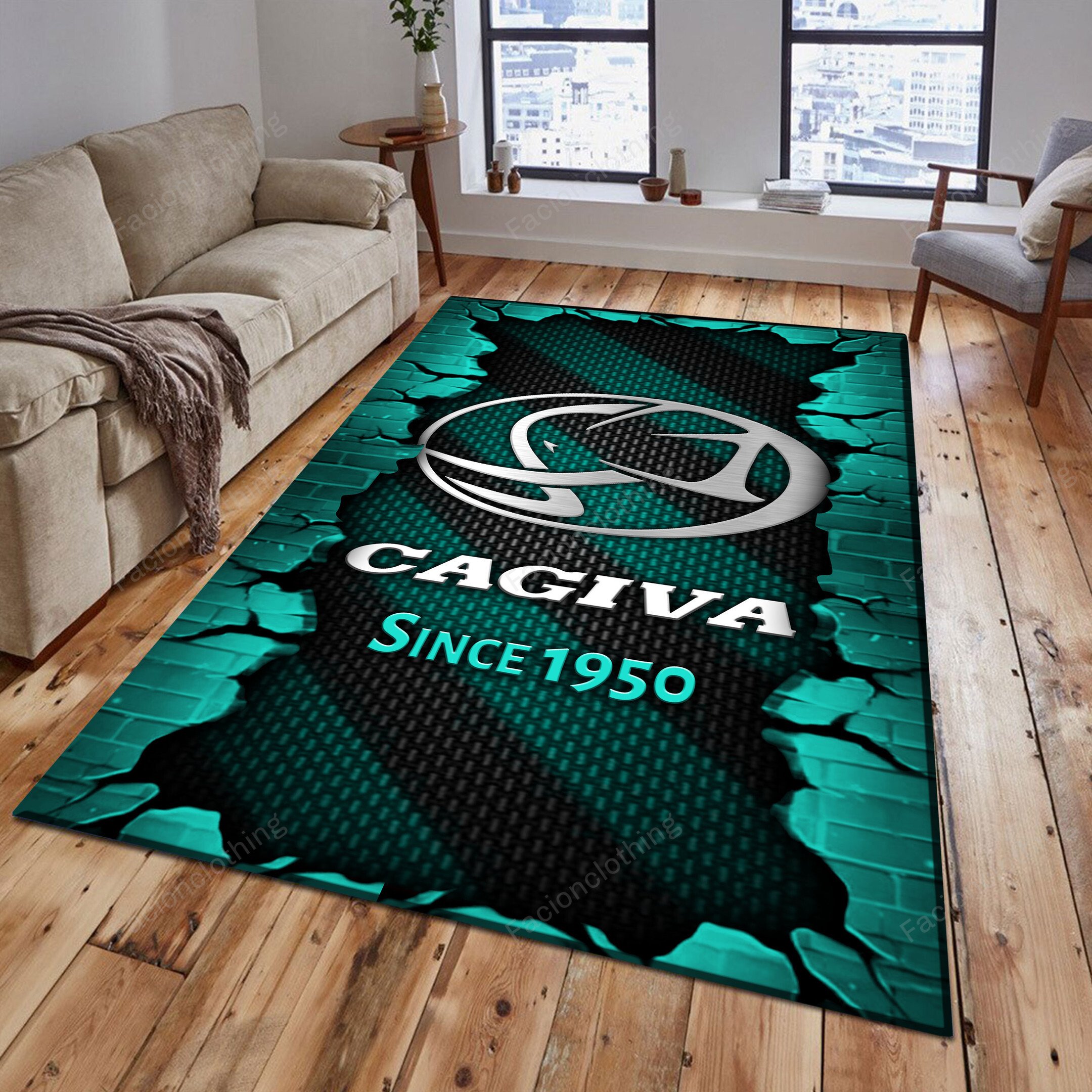 Sportswearmerch Cagiva Car Personalized Rug For Fan