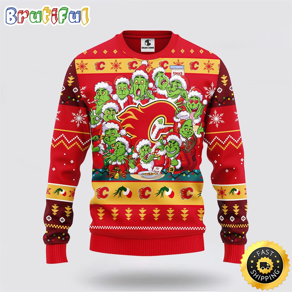 Sportswearmerch Calgary Flames NHL Christmas Sweater For Fan