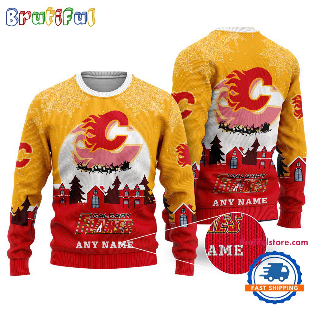 Sportswearmerch Calgary Flames NHL Christmas Sweater For Fan