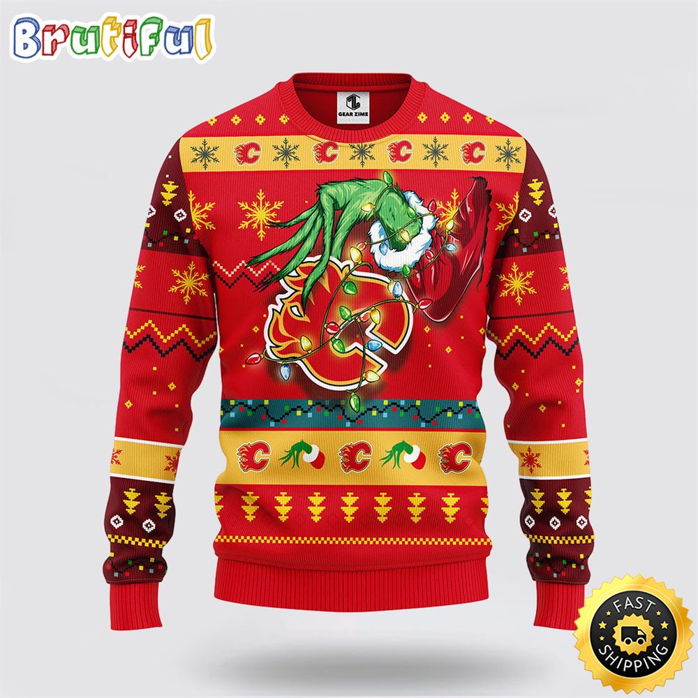 Sportswearmerch Calgary Flames NHL Christmas Sweater For Fan