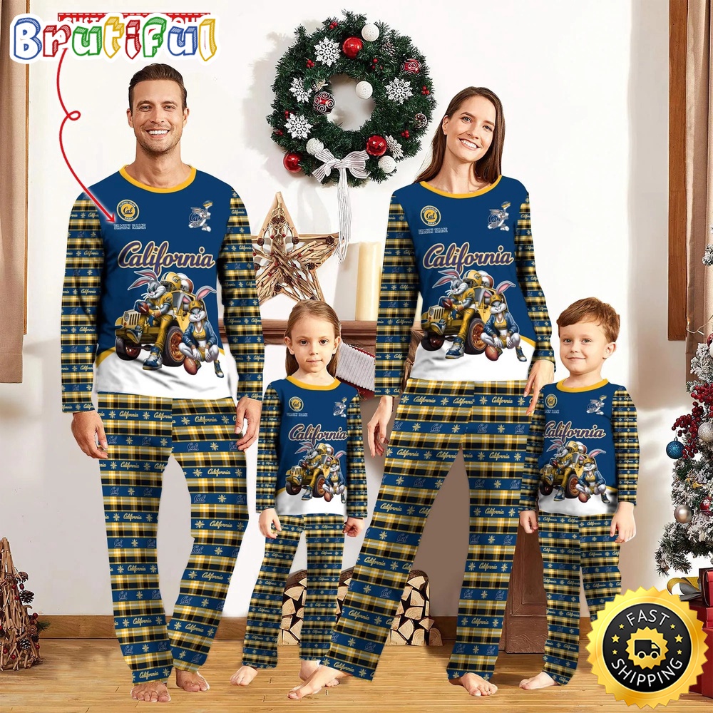 Sportswearmerch California Golden Bears NCAA Personalized Pajamas Family For Fan