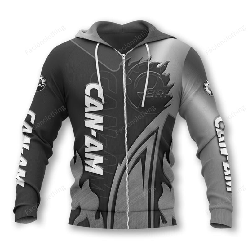 Sportswearmerch Can-Am Motorcycle Personalized Zip Hoodie For Fan