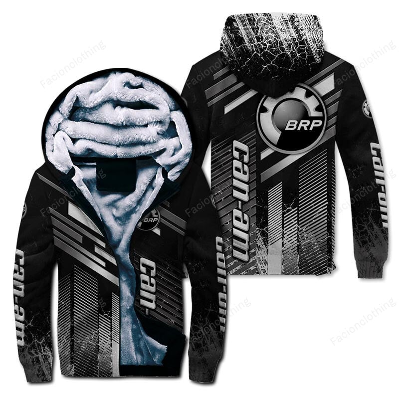 Sportswearmerch Can-Am Motorcycle Personalized Zip Hoodie Velvet Hoodie For Fan
