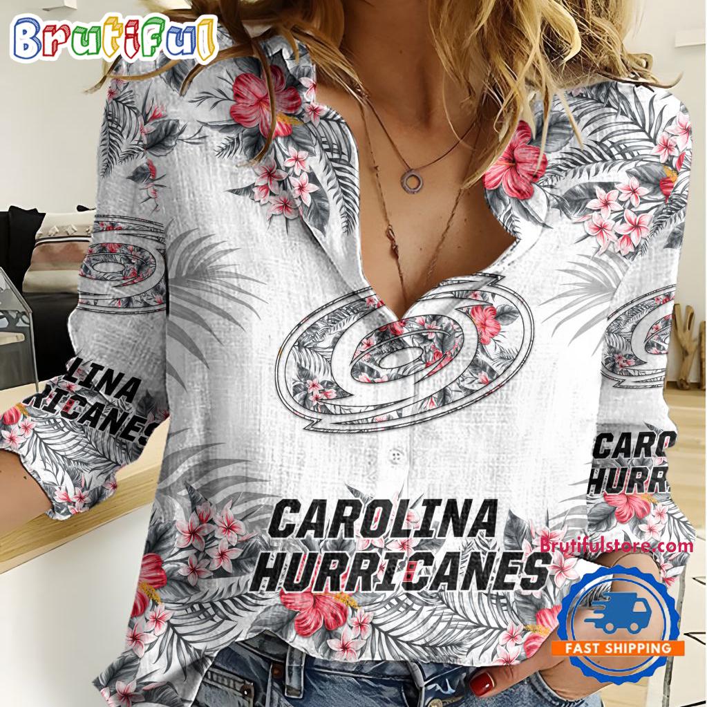 Sportswearmerch Carolina Hurricanes NHL Hockey Women's Casual Shirt For Fan