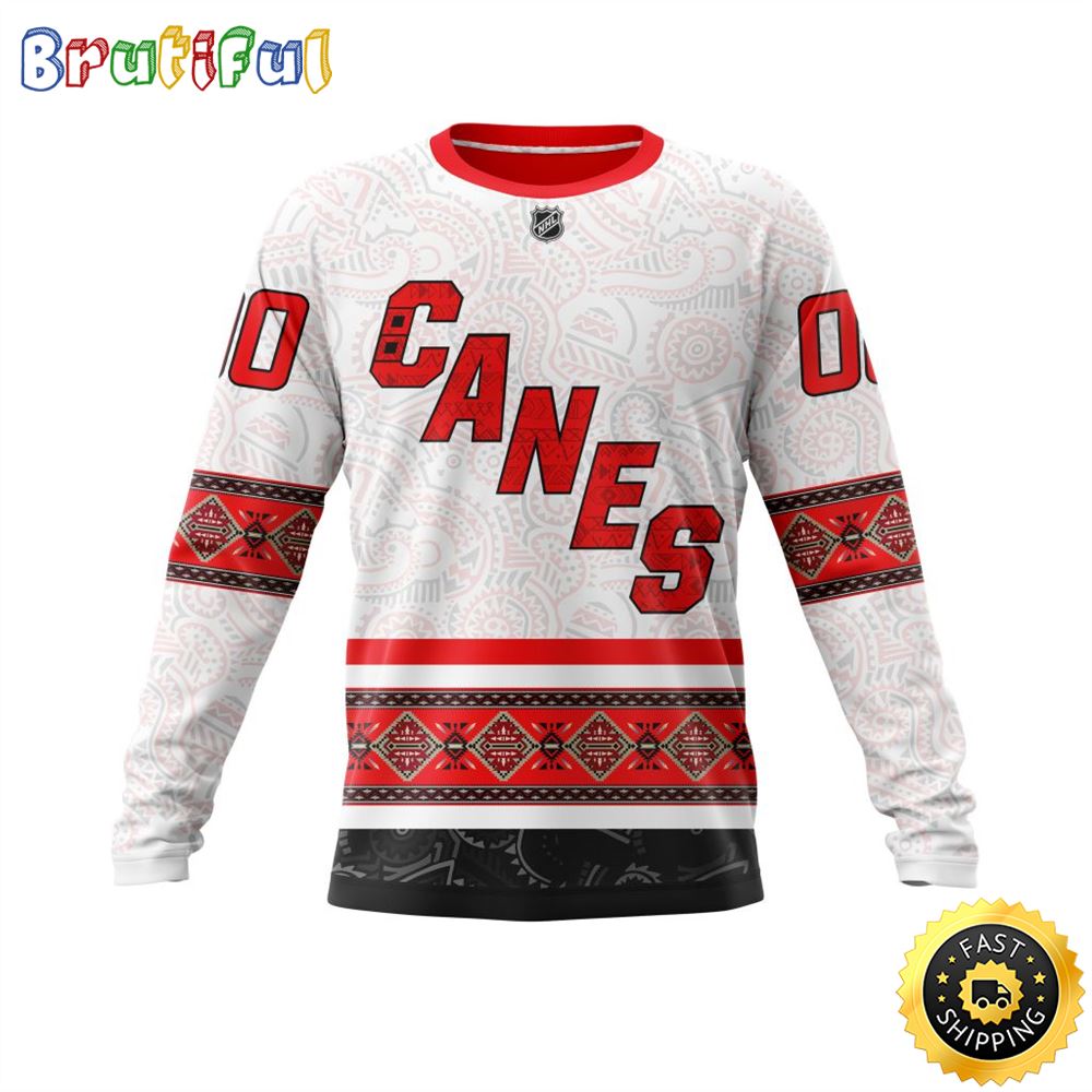 Sportswearmerch Carolina Hurricanes NHL Native Concepts Personalized Sweater For Fan