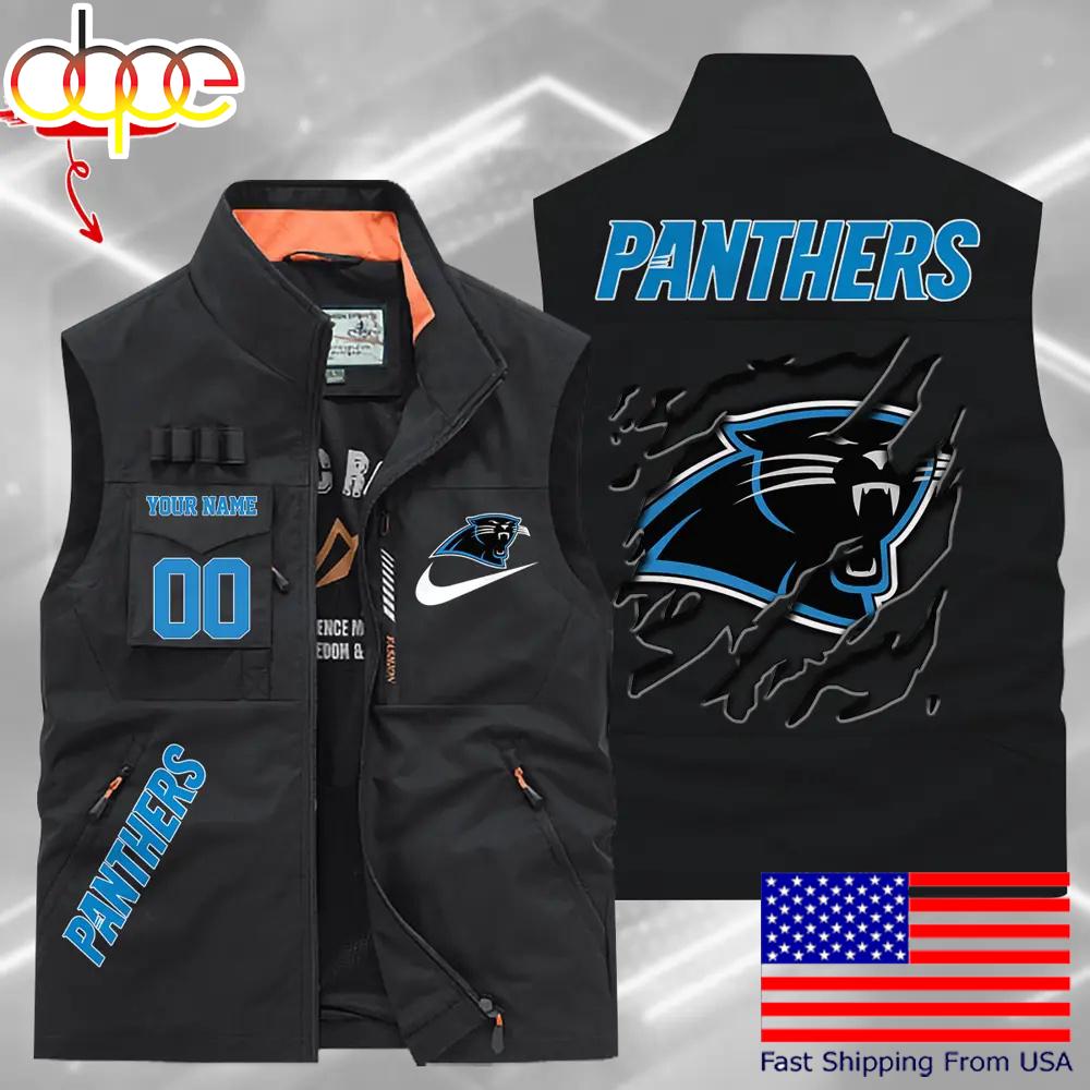 Sportswearmerch Carolina Panther NFL Personalized Pocket Vest For Fan