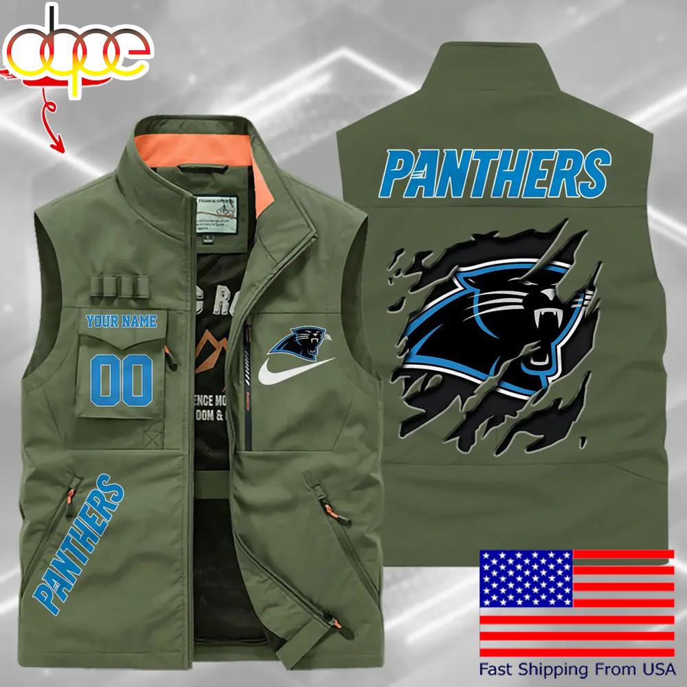 Sportswearmerch Carolina Panther NFL Personalized Pocket Vest For Fan
