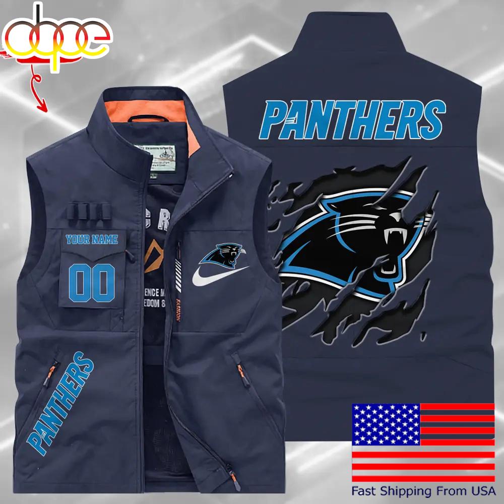 Sportswearmerch Carolina Panther NFL Personalized Pocket Vest For Fan