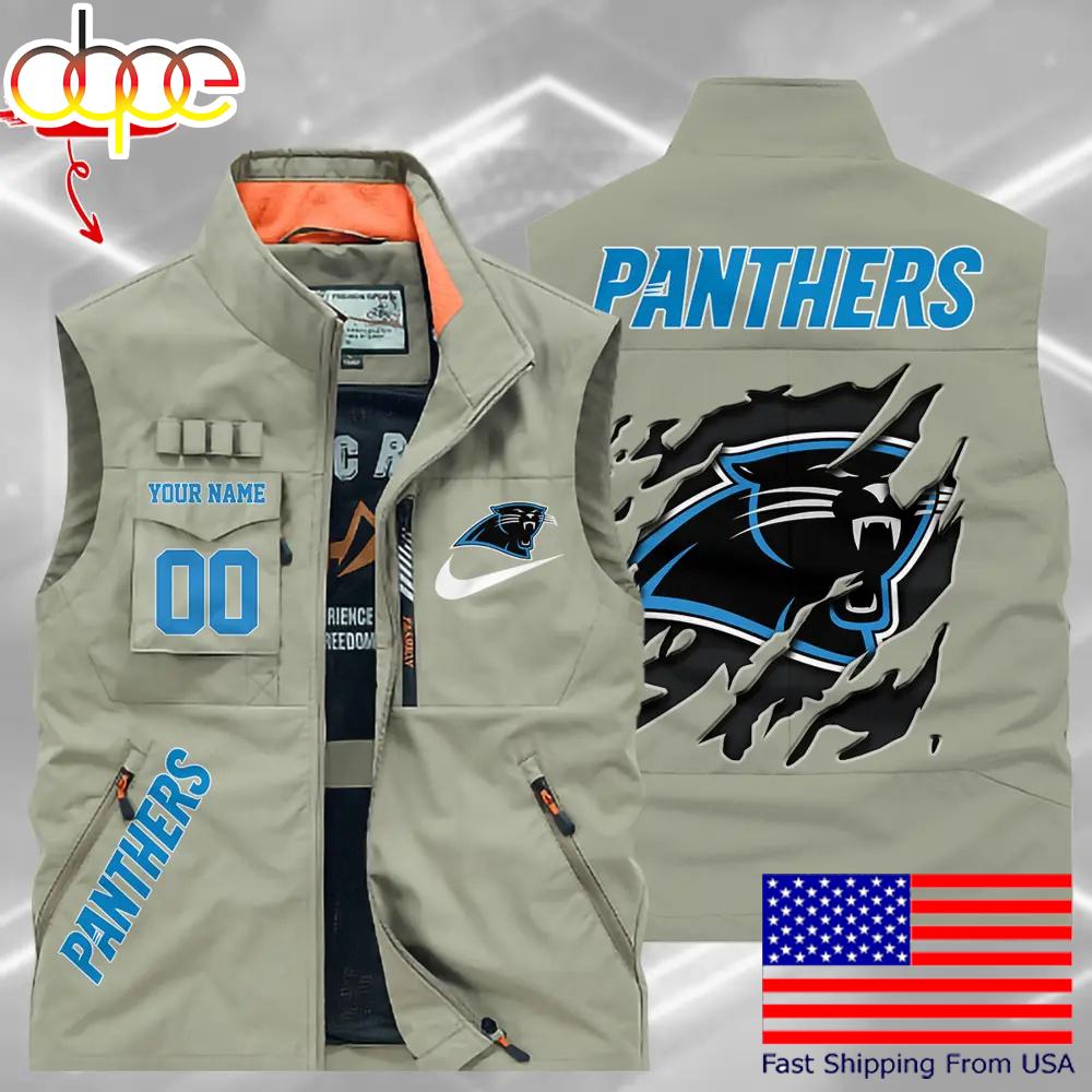 Sportswearmerch Carolina Panther NFL Personalized Pocket Vest For Fan