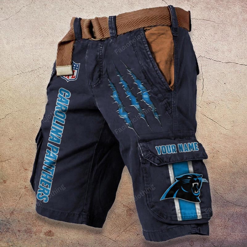 Sportswearmerch Carolina Panthers NFL Denim Short For Fan