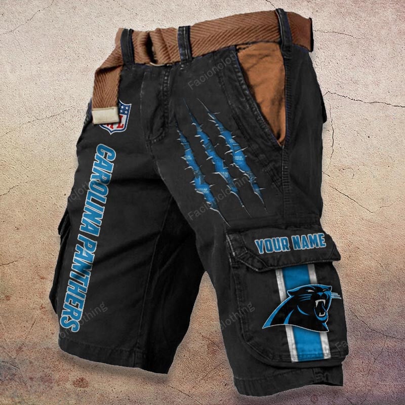 Sportswearmerch Carolina Panthers NFL Denim Short For Fan