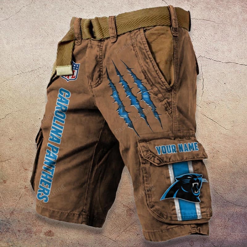 Sportswearmerch Carolina Panthers NFL Denim Short For Fan