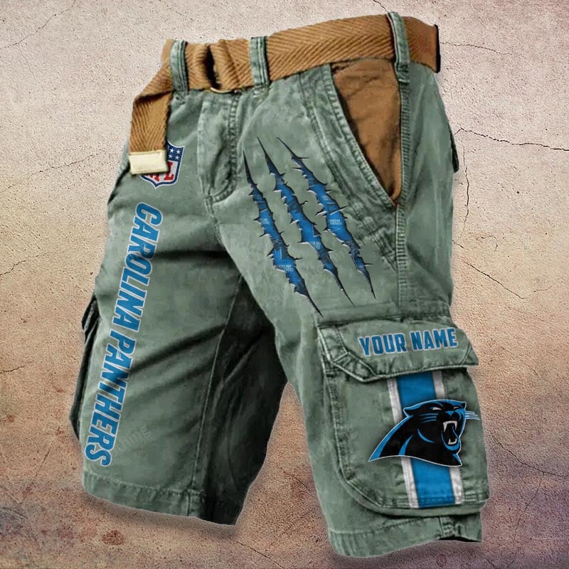 Sportswearmerch Carolina Panthers NFL Denim Short For Fan