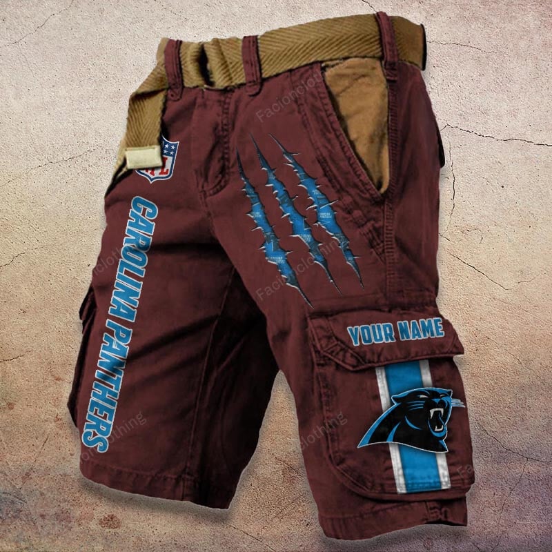 Sportswearmerch Carolina Panthers NFL Denim Short For Fan