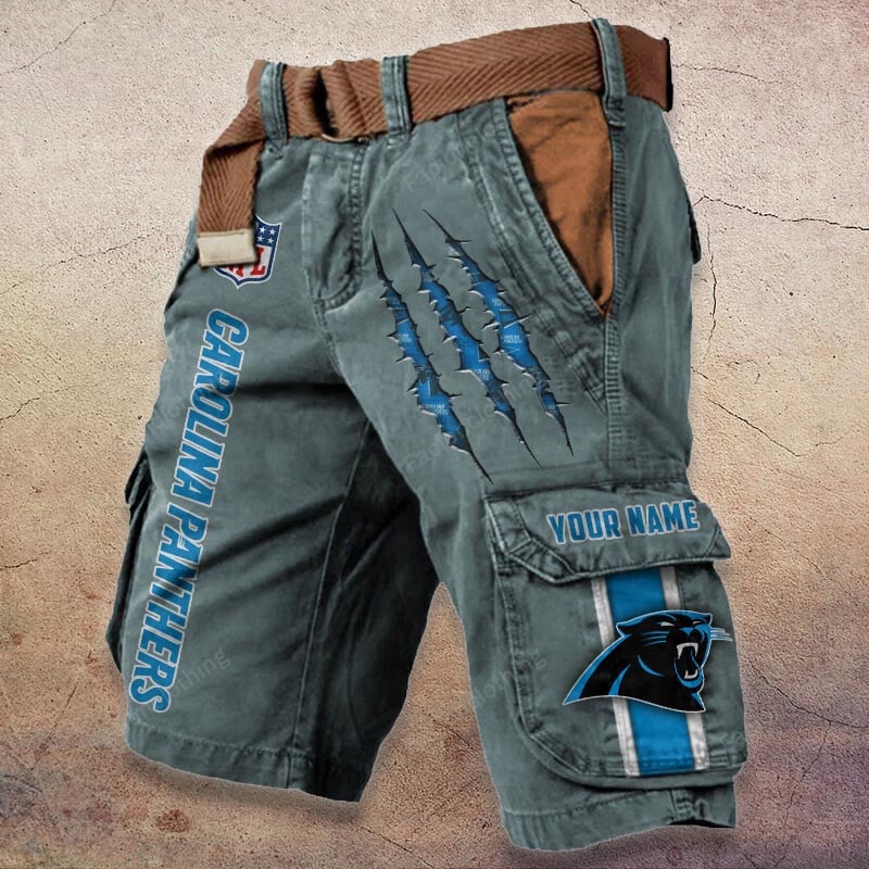 Sportswearmerch Carolina Panthers NFL Denim Short For Fan