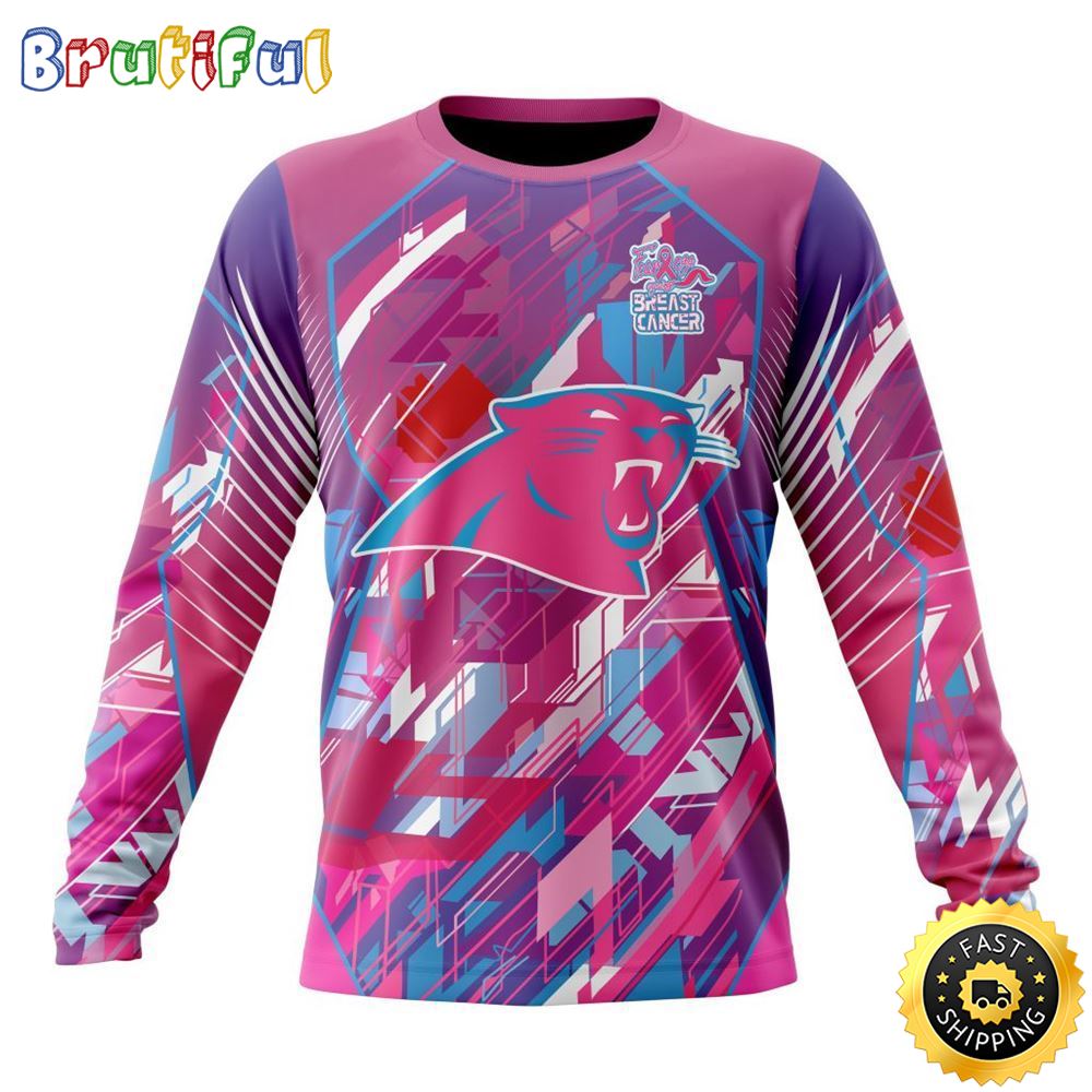 Sportswearmerch Carolina Panthers NFL For Breast Cancer Survivors Personalized Sweater For Fan