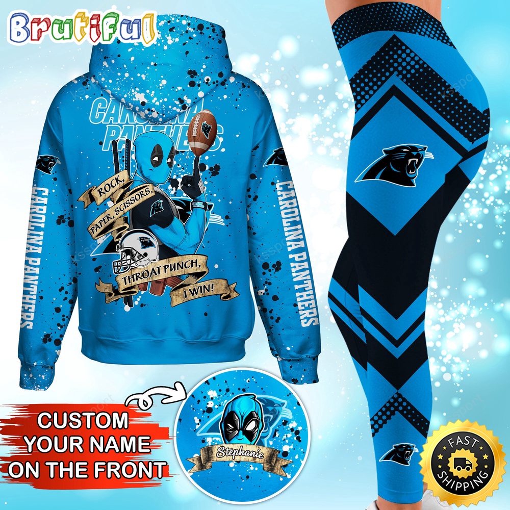 Sportswearmerch Carolina Panthers NFL Hoodie Leggings For Fan