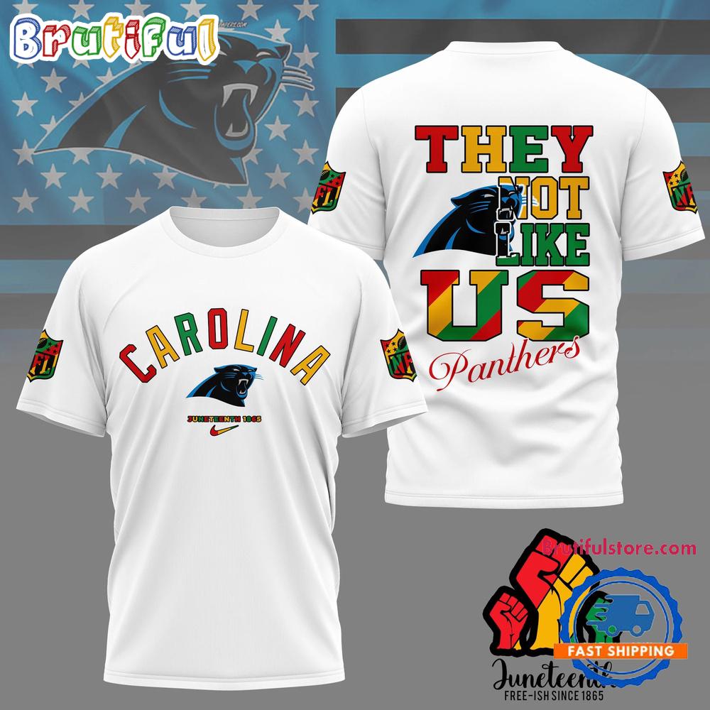 Sportswearmerch Carolina Panthers NFL Juneteenth Freedom Day T-Shirt For Fan