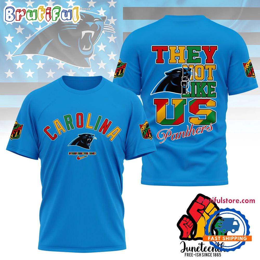 Sportswearmerch Carolina Panthers NFL Juneteenth Freedom Day Unisex T-Shirt For Fan