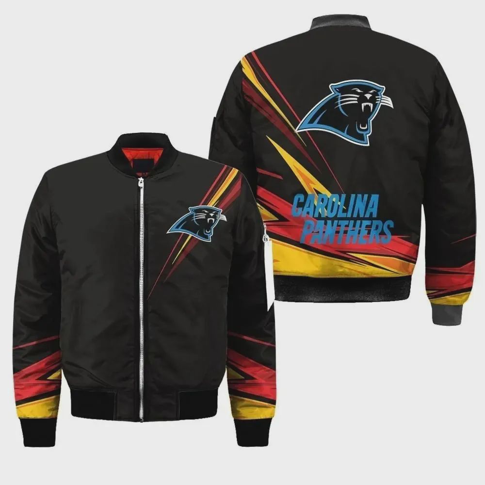 Sportswearmerch Carolina Panthers NFL Personalized Bomber Jacket For Fan