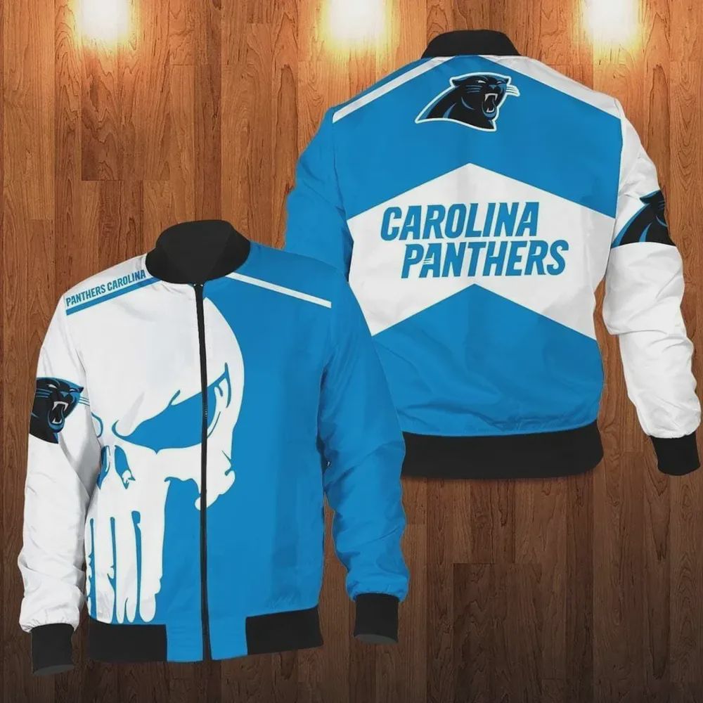 Sportswearmerch Carolina Panthers NFL Personalized Bomber Jacket For Fan