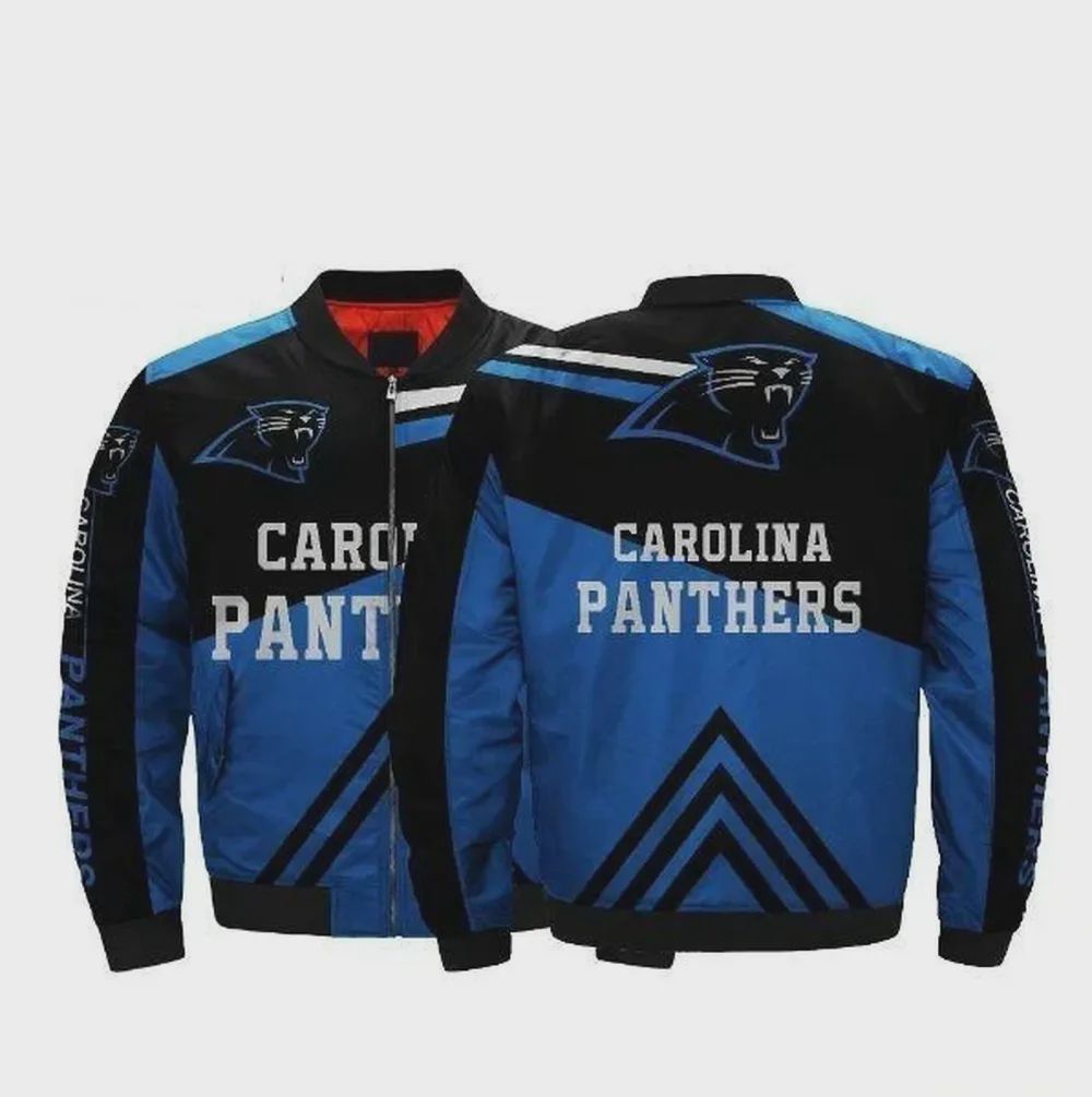 Sportswearmerch Carolina Panthers NFL Personalized Bomber Jacket For Fan